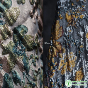 Jacquard Texture Fabric Autumn Winter Vintage Clothing Designer Wholesale Cloth for Sewing Diy Polyester Nylon  Material